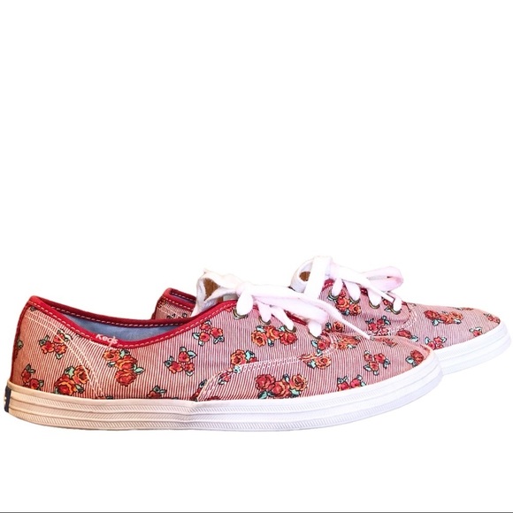 ๐ 6/$60, 60. KEDS x Taylor Swift, Floral Print, Canvas Sneakers, Size 8.5 - Picture 2 of 10